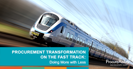 Procurement Transformation on the Fast Track Doing More with Less