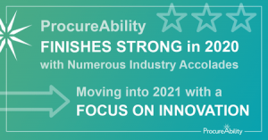 ProcureAbility Finishes Strong in 2020 with Numerous Industry Accolades