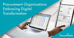 Procurement Organizations Embracing Digital Transformation