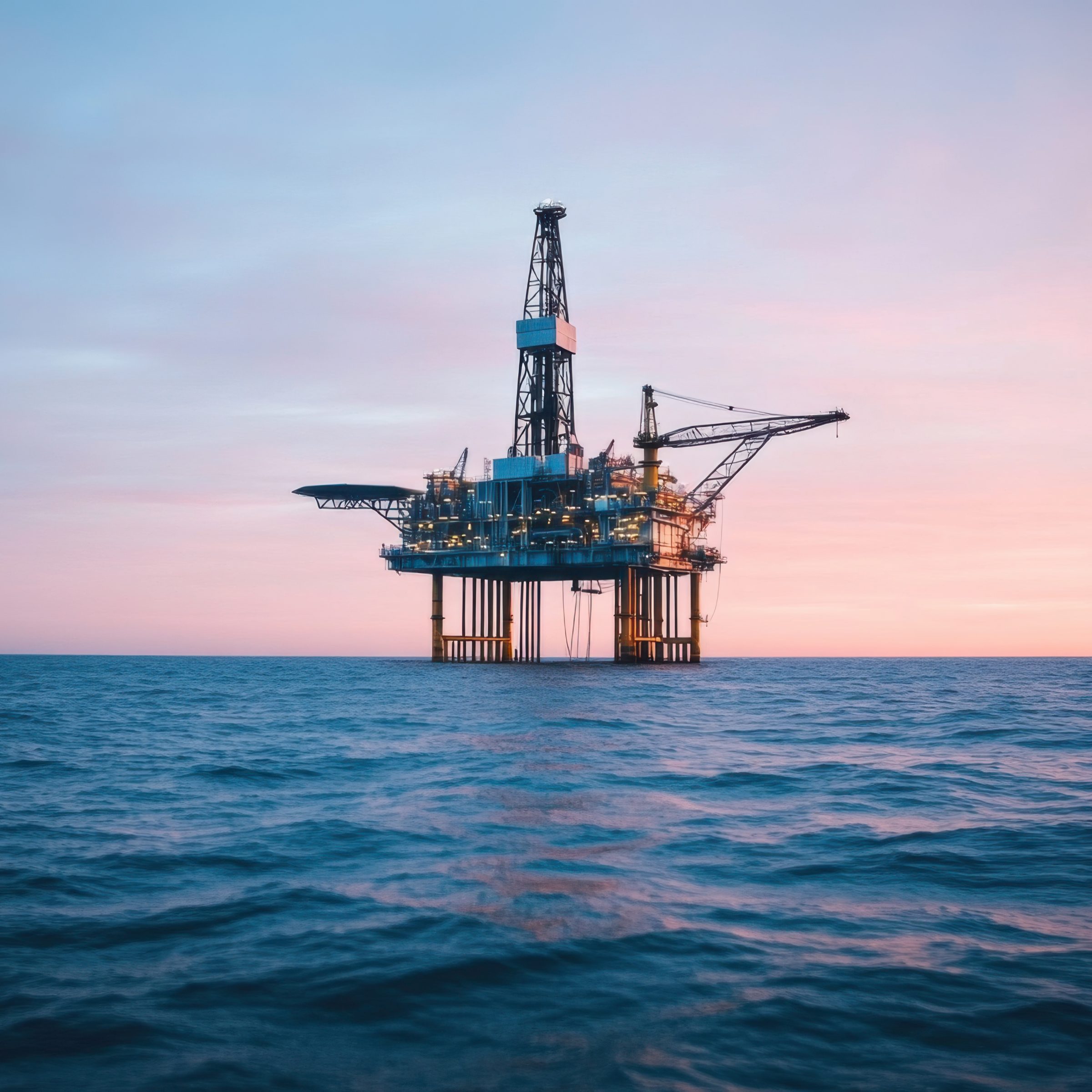 Image of an offshore oil rig