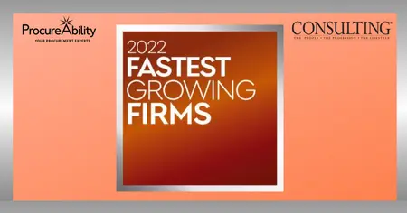 ProcureAbility named as one of the Fastest Growing Firms of 2022