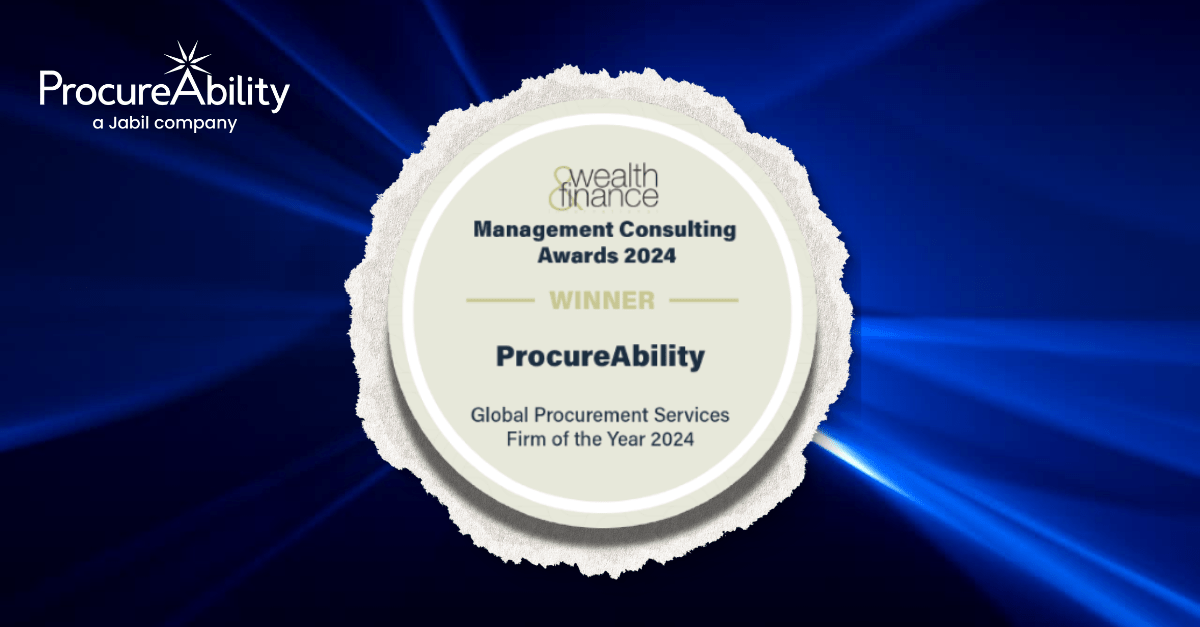 Wealth & Finance Names ProcureAbility the Global Procurement Services Firm of the Year 2024