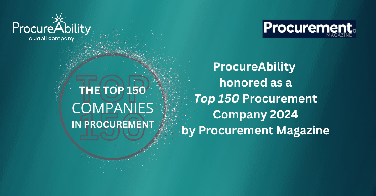 ProcureAbility Named in Procurement Magazine’s Top 150 Procurement Firms for 2024