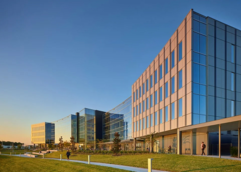 Image of a building with offices
