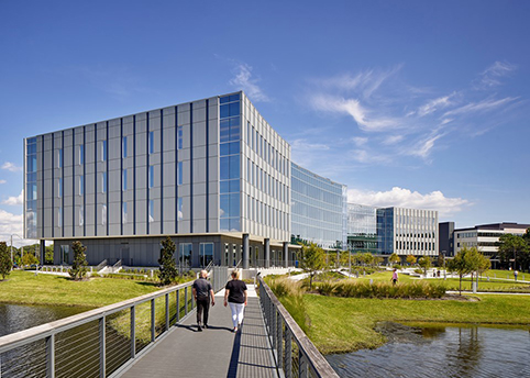 Image of a building with offices