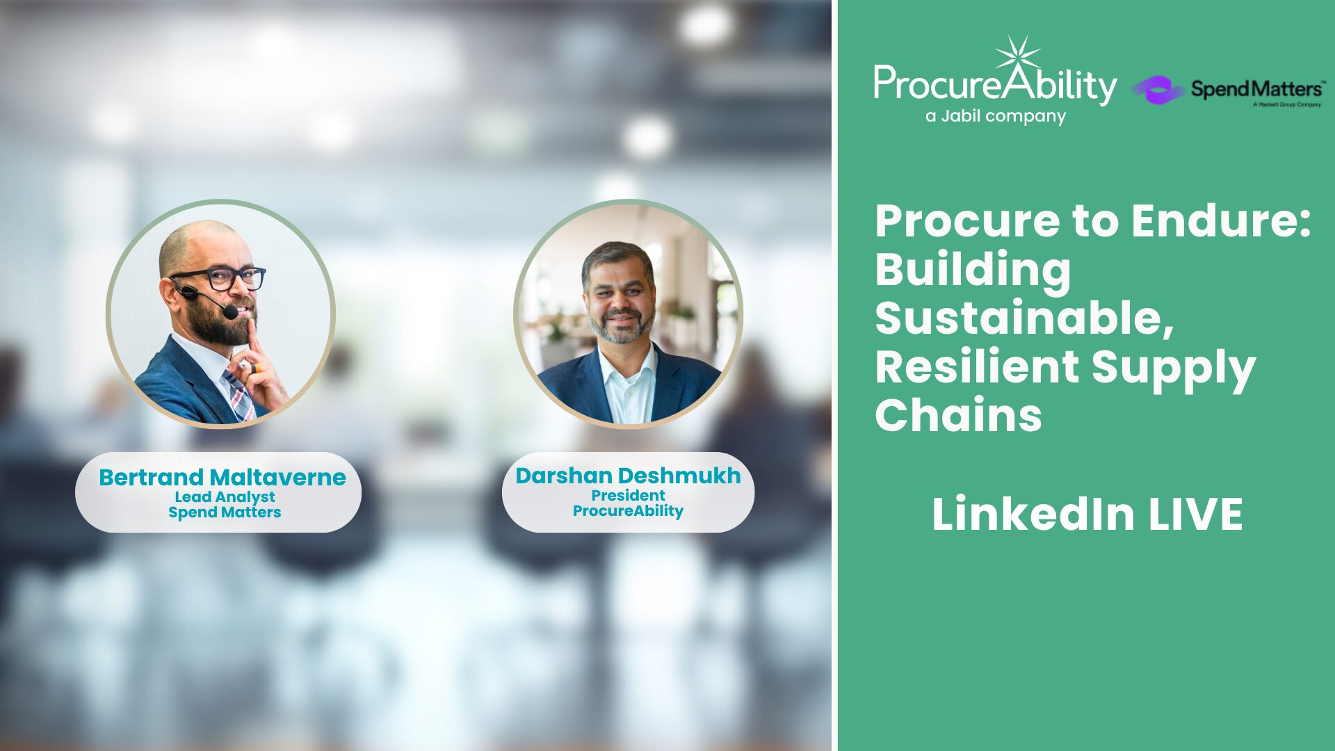 Procure to Endure: Building Sustainable, Resilient Supply Chains