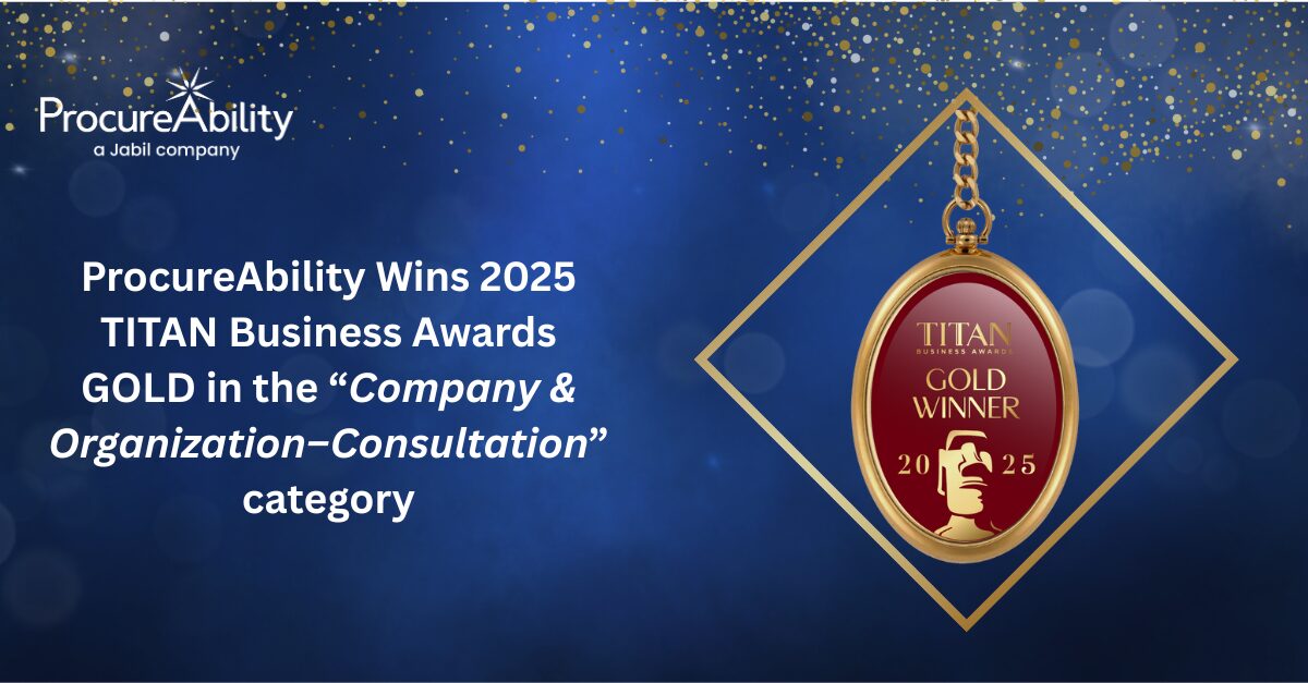 ProcureAbility Wins 2025 TITAN Business Awards GOLD