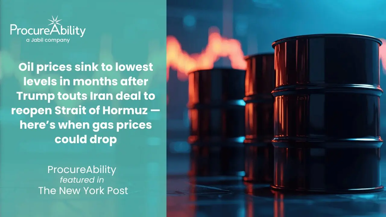 Oil prices sink to lowest levels in months after Trump touts Iran deal to reopen Strait of Hormuz — <br data-src-img=